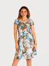Highlighted Princess Seam Scoop Neck Dress - D2037